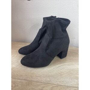 Kelly & Katie Kese Boots Womens US 8.5M Black Round Toe Block Heel Ankle Bootie